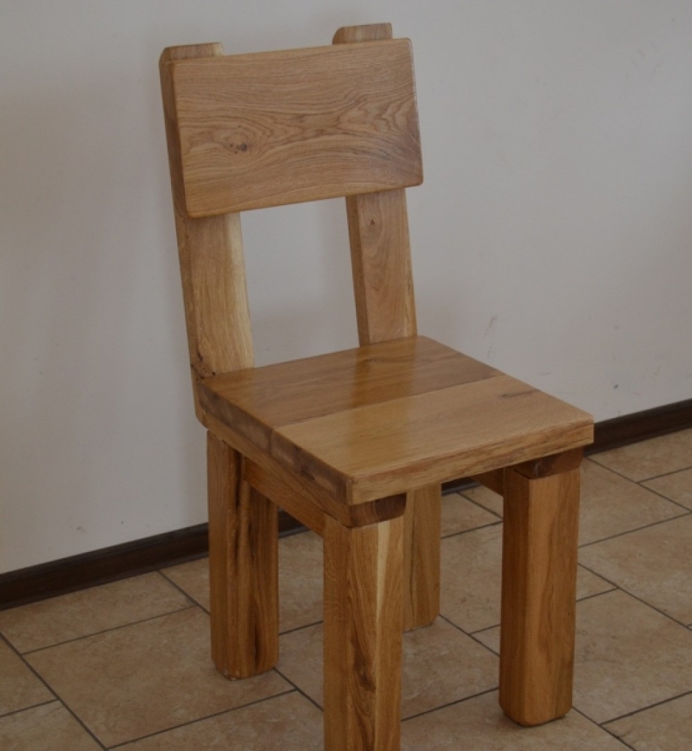 Masivní dubová židle Bruno