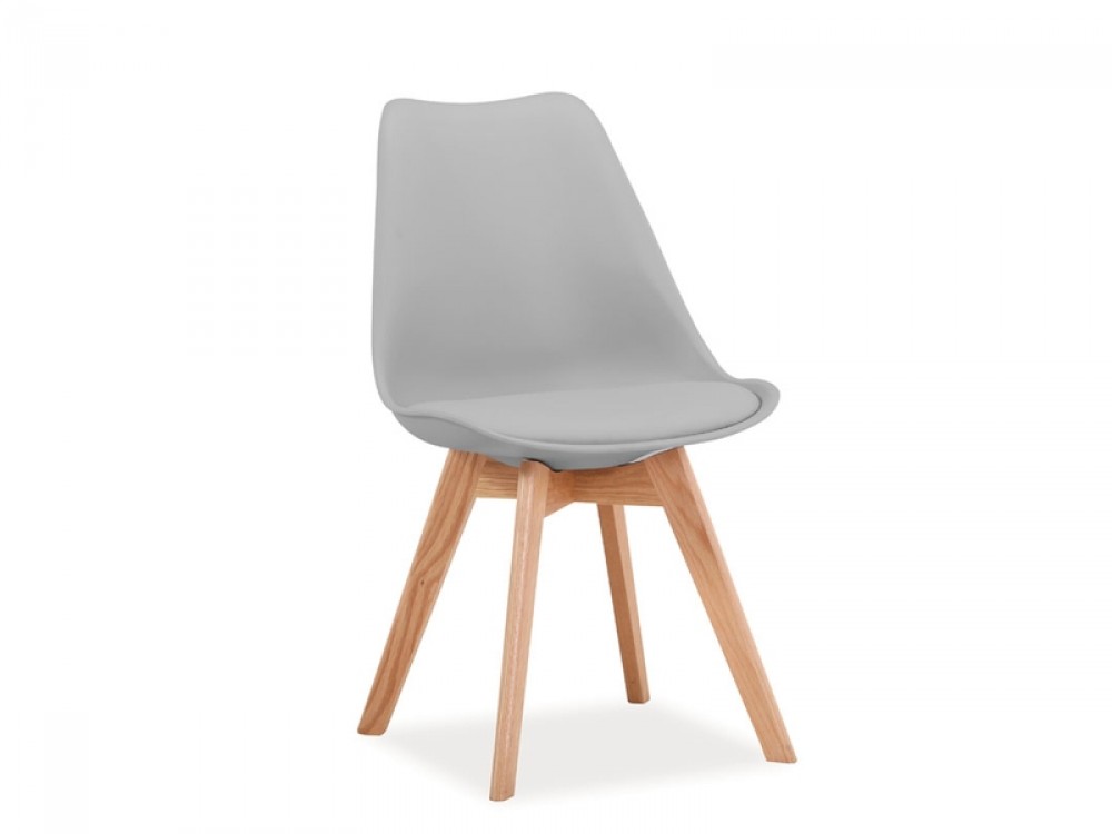Designová židle Kross - světle šedá